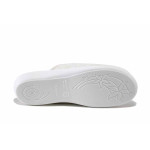 Бели домашни чехли, здрава еко-кожа - всекидневни обувки за пролетта и лятото N 100025544