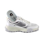 Сребристи спортни дамски обувки, здрава еко-кожа - ежедневни обувки за пролетта и лятото N 100025247