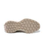 Жълти спортни дамски обувки, здрава еко-кожа - всекидневни обувки за пролетта и лятото N 100025248