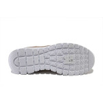 Бели дамски маратонки, текстилна материя - спортни обувки за пролетта и лятото N 100025317