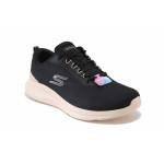 Черни дамски маратонки, текстилна материя - спортни обувки за пролетта и лятото N 100025320