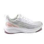 Бели дамски маратонки, текстилна материя - спортни обувки за пролетта и лятото N 100025388