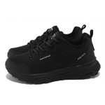 Черни тинейджърски маратонки, текстилна материя - всекидневни обувки за пролетта и лятото N 100025390