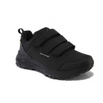 Черни тинейджърски маратонки, текстилна материя - спортни обувки за пролетта и лятото N 100025391