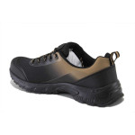 Тъмнобежови мъжки маратонки, текстилна материя - всекидневни обувки за пролетта и лятото N 100025394