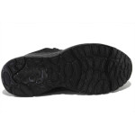 Черни мъжки маратонки, текстилна материя - всекидневни обувки за пролетта и лятото N 100025398