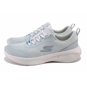 Сиви дамски маратонки, текстилна материя - спортни обувки за лятото N 100025553