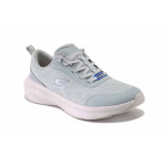 Сиви дамски маратонки, текстилна материя - спортни обувки за лятото N 100025553