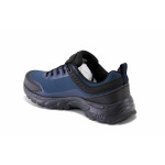 Сини тинейджърски маратонки, текстилна материя - всекидневни обувки за пролетта и есента N 100025575