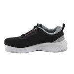 Черни мъжки маратонки, текстилна материя - всекидневни обувки за пролетта и лятото N 100025159