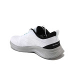 Бели мъжки маратонки, текстилна материя - всекидневни обувки за пролетта и лятото N 100025160