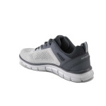Сиви мъжки маратонки, текстилна материя - всекидневни обувки за пролетта и лятото N 100025161