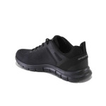 Черни мъжки маратонки, текстилна материя - всекидневни обувки за пролетта и лятото N 100025162