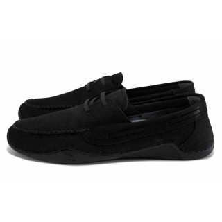 Черни мъжки обувки, естествена кожа - ежедневни обувки за пролетта и лятото N 100025510