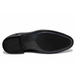 Черни мъжки обувки, естествена кожа - елегантни обувки за пролетта и лятото N 100025551