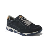 Сини мъжки обувки, естествена кожа - всекидневни обувки за пролетта и лятото N 100025144