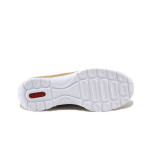 Бежови дамски маратонки, здрава еко-кожа - всекидневни обувки за пролетта и лятото N 100025149