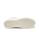 Бежови дамски маратонки, здрава еко-кожа - всекидневни обувки за пролетта и лятото N 100025154