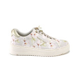 Бежови дамски маратонки, здрава еко-кожа - всекидневни обувки за пролетта и лятото N 100025155