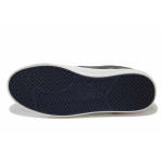 Тъмносини мъжки спортни обувки, здрава еко-кожа - спортни кецове за пролетта и есента N 100025176