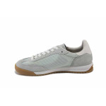 Зелени дамски маратонки, естествена кожа и текстилна материя - спортни обувки за пролетта и лятото N 100025255