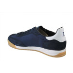 Сини мъжки маратонки, естествена кожа и текстилна материя - всекидневни обувки за пролетта и лятото N 100025259