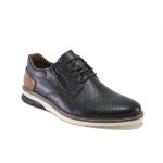 Черни мъжки обувки, естествена кожа - всекидневни обувки за пролетта и лятото N 100025268