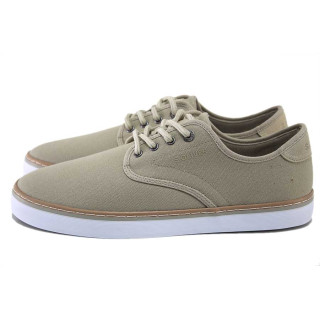 Бежови мъжки маратонки, текстилна материя - спортни кецове за пролетта и лятото N 100025307