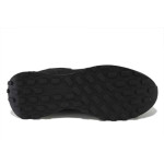 Черни мъжки маратонки, еко-кожа и текстилна материя - спортни обувки за пролетта и лятото N 100025309