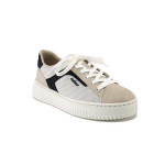 Бежови спортни дамски обувки, еко-кожа и текстилна материя - спортни обувки за пролетта и лятото N 100025311