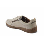 Бежови мъжки обувки, естествена кожа - всекидневни обувки за пролетта и лятото N 100025316