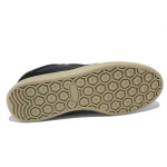 Черни мъжки маратонки, здрава еко-кожа - всекидневни обувки за пролетта и лятото N 100025329