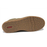 Бежови мъжки обувки, здрава еко-кожа - всекидневни обувки за пролетта и лятото N 100025363