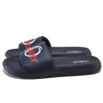 Сини джапанки, pvc материя и текстилна материя - всекидневни обувки за целогодишно ползване N 100025407