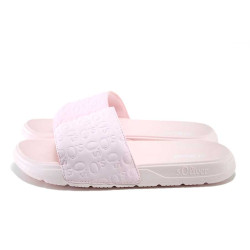 Розови джапанки, pvc материя и текстилна материя - всекидневни обувки за целогодишно ползване N 100025409