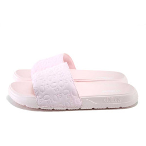 Розови джапанки, pvc материя и текстилна материя - всекидневни обувки за целогодишно ползване N 100025409