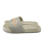 Бежови джапанки, pvc материя - всекидневни обувки за целогодишно ползване N 100025412