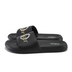 Черни джапанки, pvc материя - ежедневни обувки за целогодишно ползване N 100025413