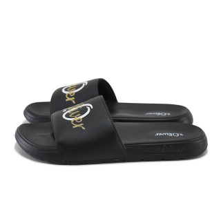 Черни джапанки, pvc материя - ежедневни обувки за целогодишно ползване N 100025413