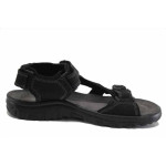 Черни мъжки сандали, естествена кожа - всекидневни обувки за лятото N 100025454