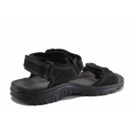 Черни мъжки сандали, естествена кожа - всекидневни обувки за лятото N 100025454