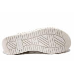 Бели дамски сандали, естествена кожа - всекидневни обувки за лятото N 100025481