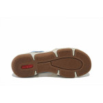 Сини дамски сандали, здрава еко-кожа - ежедневни обувки за лятото N 100025501