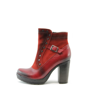 Дамски боти червени на висок ток МИ 300чвKP