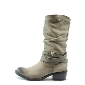 Дамски ботуши от естествена кожа бежови ИО 1415бежKP