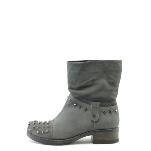 Дамски боти сиви с нисък ток АК 5001100сKP