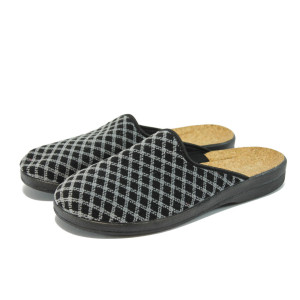 Сиви домашни чехли - анатомични МА 18628 сив ромбKP