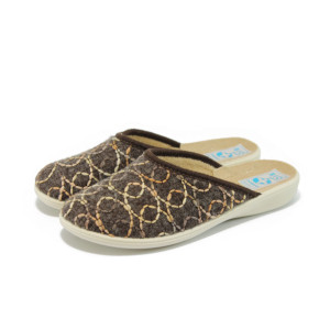 Кафяви домашни чехли - анатомични МА 18423 кафявKP