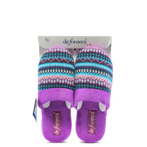 Анатомични дамски чехли домашни  ДФ PLEBEA лилавиKP