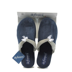 Анатомични дамски чехли домашни  ДФ BOTTEGA синиKP